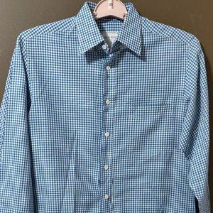 Billy Reid Full Cut Plaid Long Sleeve Button Down Men's SIZE SMALL